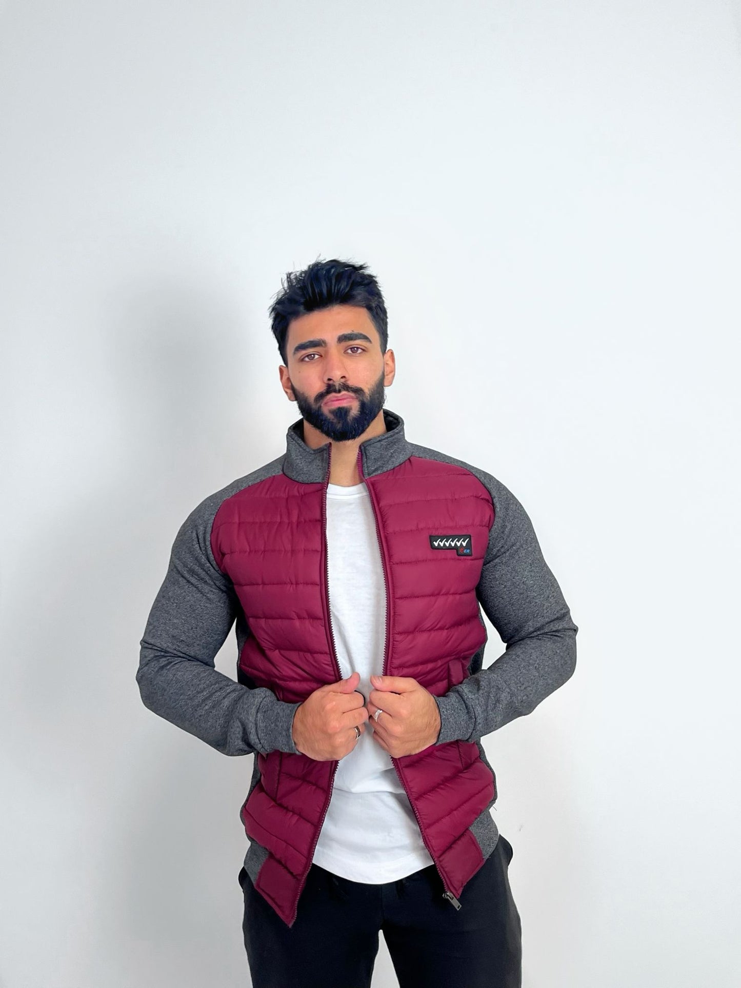 Men’s Top-up Collar Hybrid Jacket