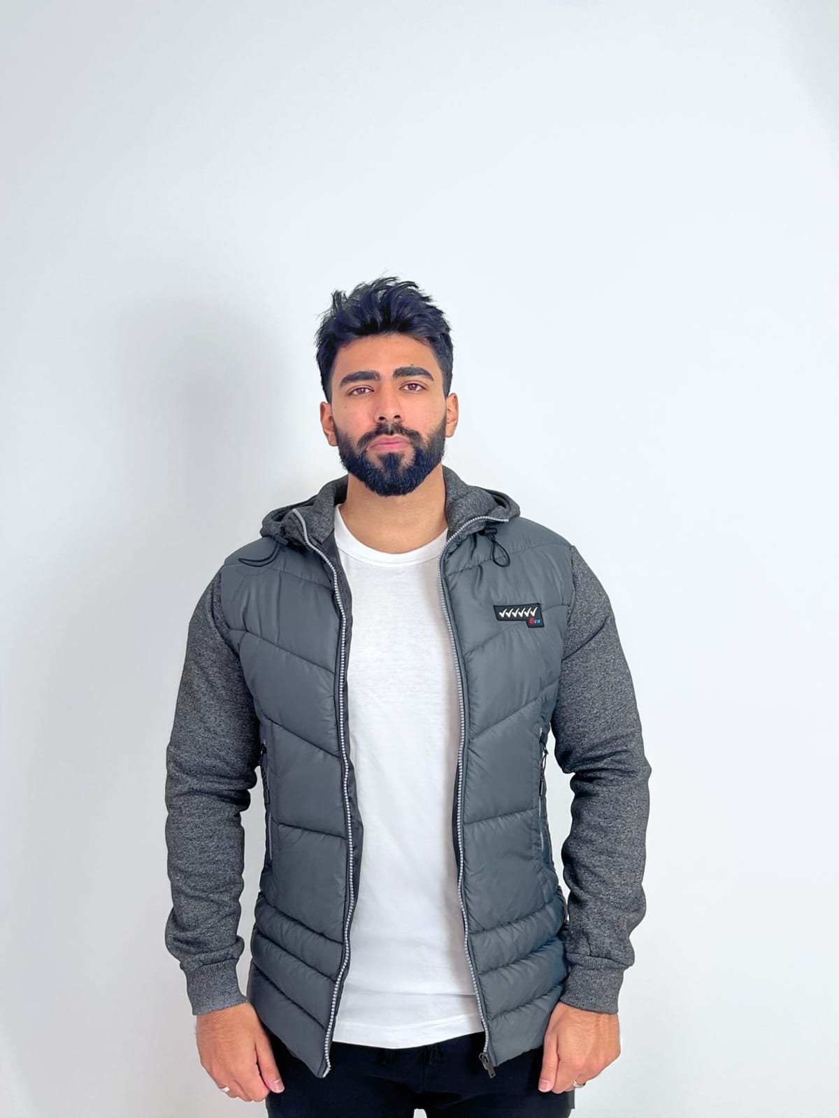 Men’s Top-up Collar Hybrid Jacket