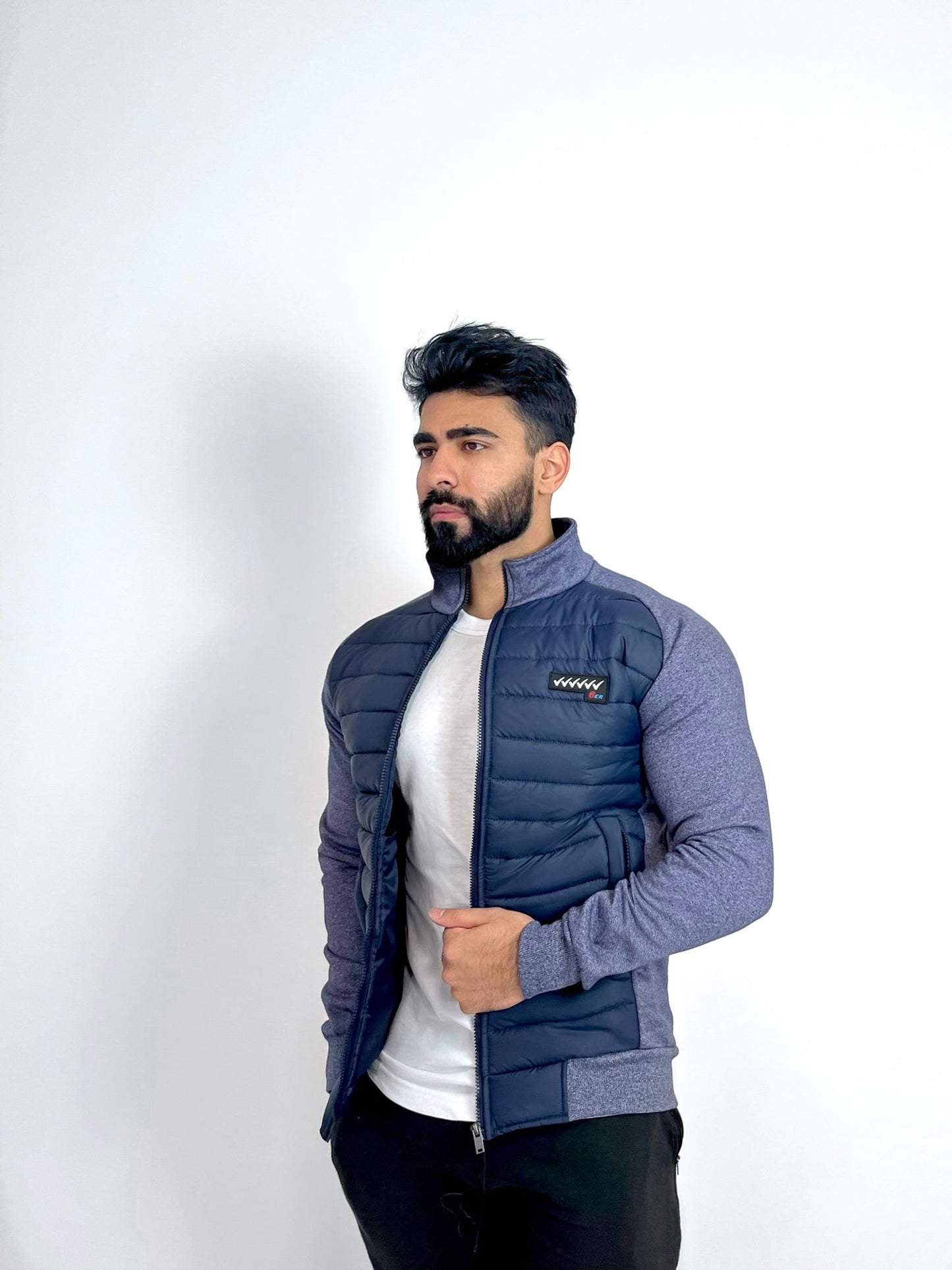 Men’s Top-up Collar Hybrid Jacket